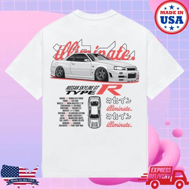Illiminate Merch R34 Gt Type R Shirt